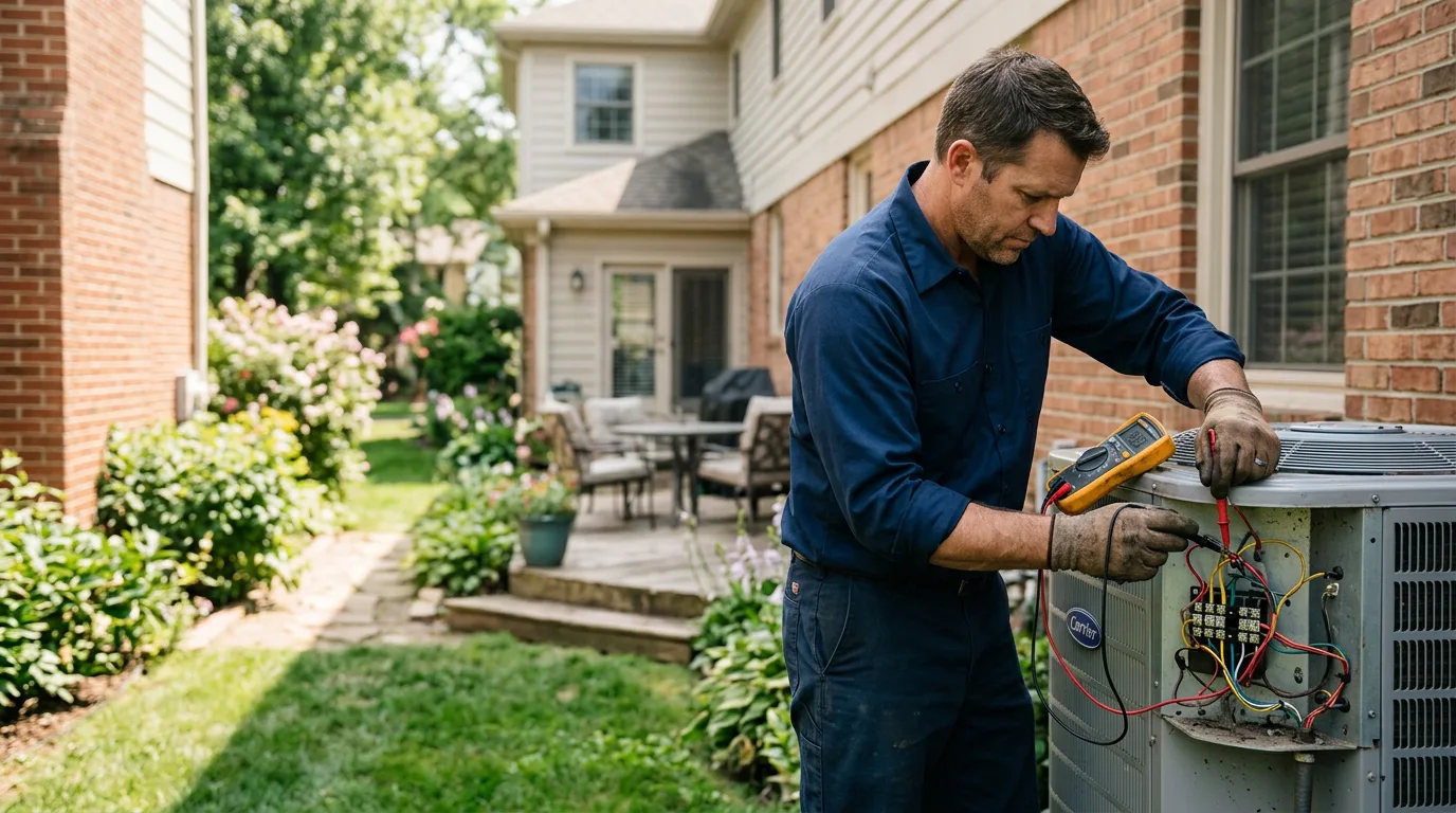 HVAC technician working near Prather, CA